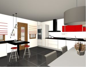 Render 3D Cocina