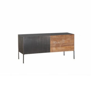 Liquidación mueble tv teca acero
